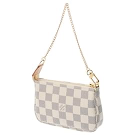 Louis Vuitton-Louis Vuitton Damier Azur Mini Pochette Accessoires-White