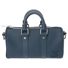 Louis Vuitton-Louis Vuitton Aerogram Keepall XS Handbag-Blue
