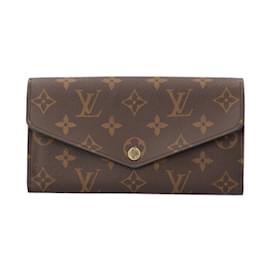 Louis Vuitton-Louis Vuitton Portefeuille Sarah Monogram Long Wallet-Brown,Monogram