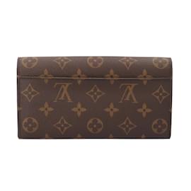 Louis Vuitton-Louis Vuitton Portefeuille Sarah Monogram Long Wallet-Brown,Monogram