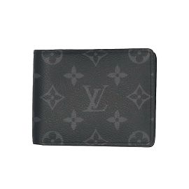 Billetera Slender Monogram Eclipse de Louis Vuitton Castaño Negro Monograma