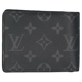 Louis Vuitton-Louis Vuitton Portefeuille Slender Monogram Eclipse Bi-fold Wallet-Brown,Black,Monogram