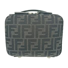 Fendi-Fendi Zucca Mini Shoulder Bag-Brown,Black
