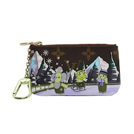 Louis Vuitton-Pochete Chave Monograma Vivienne da Louis Vuitton-Marrom,Multicor,Monograma