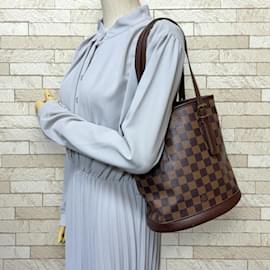 Louis Vuitton-Louis Vuitton Marais Damier Shoulder Bag-Brown,Damier ebene