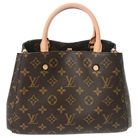 Louis Vuitton-Louis Vuitton Monogram Montaigne BB Handbag-Brown