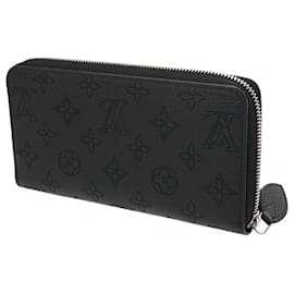 Louis Vuitton-Louis Vuitton Monogram Mahina Zippy Wallet Noir-Black