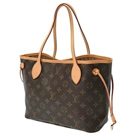 Louis Vuitton-Louis Vuitton Monogram Neverfull PM Handbag-Brown