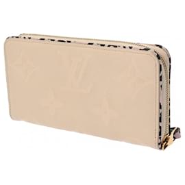 Louis Vuitton-Louis Vuitton Monogram Empreinte Wild at Heart Zippy Wallet-Beige,Cream