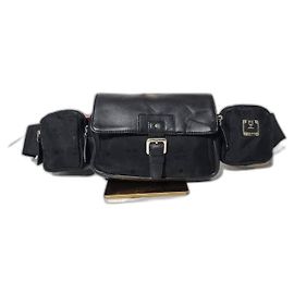 Borsa a vita/bumbum MCM in nylon e pelle Jamison a triplo scomparto nera Nero
