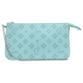 Christian Louboutin-Sac à bandoulière Rubira zippé en chaîne Christian Louboutin-Vert