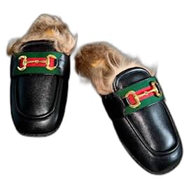 Gucci-Gucci Princetown Men's Loafer New Never Used, Size 43 UK 9, Black-Black