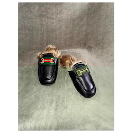 Gucci-Gucci Princetown Men's Loafer New Never Used, Size 43 UK 9, Black-Black