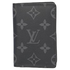 Louis Vuitton-Estojo de Cartões Monogram Eclipse Organizer de Poche Louis Vuitton-Marrom,Preto,Monograma