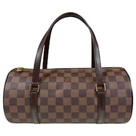 Louis Vuitton-Louis Vuitton Papillon 26 Damier Handbag-Brown,Damier ebene