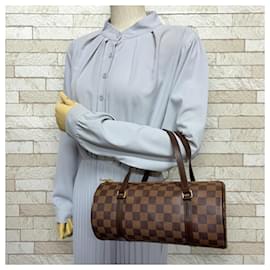 Louis Vuitton-Louis Vuitton Papillon 26 Damier Handbag-Brown,Damier ebene