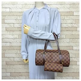 Louis Vuitton-Louis Vuitton Papillon 30 Damier Shoulder Bag-Brown,Damier ebene