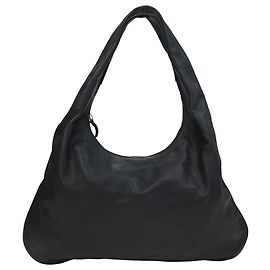 A bolsa de ombro Everyday da The Row em couro preto Preto