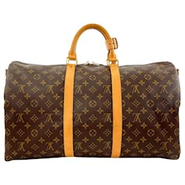 Louis Vuitton-Louis Vuitton Keepall Bandouliere 50-Brown