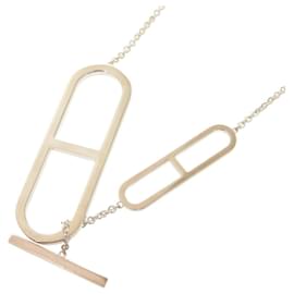 Hermès Collana Lunga in Argento 925 Chaine d'Ancre di Hermes Ever Argento