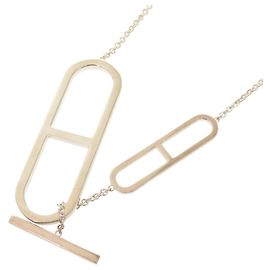 Hermès Collar Largo de Plata 925 Chaine d'Ancre de Hermes Ever Plata