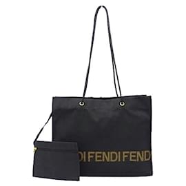Fendi-Fendi Women's Tote Bag in Black Nylon-Black