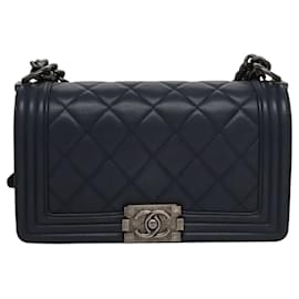 Chanel-Chanel Boy-Navy blue