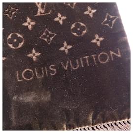 Louis Vuitton-Louis Vuitton Brown Monogram Scarf-Brown