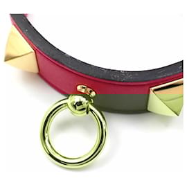 Hermès-Hermes Pink Leather Glove Holder-Pink