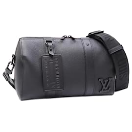 Louis Vuitton-Louis Vuitton Aerogram City Keepall Shoulder Bag-Black