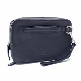 Gucci-Bolsa de mão masculina em couro preto Gucci-Preto