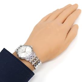Omega-Omega De Ville Prestige Manual Winding Wristwatch-Silvery