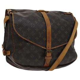 Louis Vuitton-LOUIS VUITTON Monogram Saumur 35 Shoulder Bag M42254 LV Auth BA055-Monogram