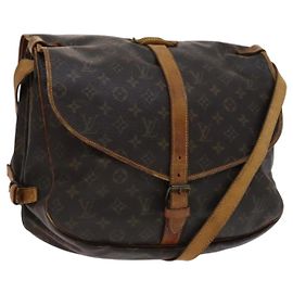 LOUIS VUITTON Sac à épaule Monogram Saumur 35 M42254 LV Auth BA055 Monogramme