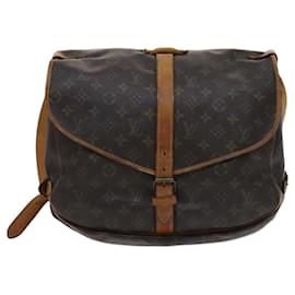Louis Vuitton-LOUIS VUITTON Monogram Saumur 35 Shoulder Bag M42254 LV Auth BA055-Monogram