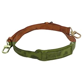 Louis Vuitton-LOUIS VUITTON Adjustable Shoulder Strap Leather 35.8""-43.3"" Beige Auth 113464-Beige