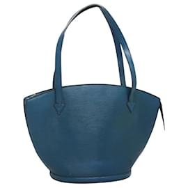 Louis Vuitton-LOUIS VUITTON Epi Saint Jacques Shopping Shoulder Bag Blue M52275 LV Auth BD109-Blue
