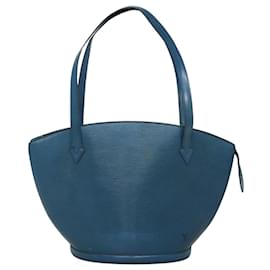 Louis Vuitton-LOUIS VUITTON Epi Saint Jacques Shopping Shoulder Bag Blue M52275 LV Auth BD109-Blue
