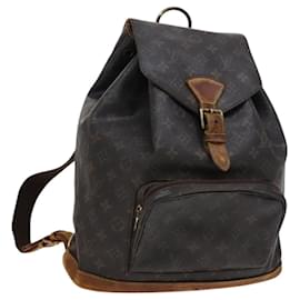 Louis Vuitton-LOUIS VUITTON Monogram Montsouris GM Backpack M51135 LV Auth 115757-Monogram