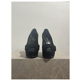 Louis Vuitton-LOUIS VUITTON Heels T.EU 38 Suede-Black