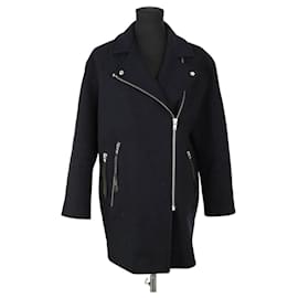 Sandro-Wool coat-Black