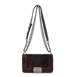 Chanel-Chanel Boy Chanel 20 Matelasse Shoulder Bag-Purple