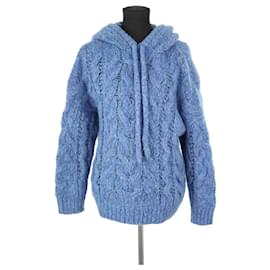 Iro Blauer Wollpullover Blau