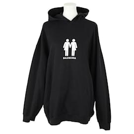 Balenciaga-Black cotton sweatshirt-Black