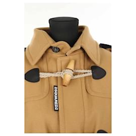 Dsquared2-Wool coat-Brown