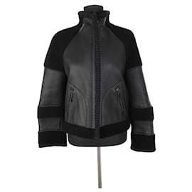 Maison Ullens Black leather jacket Black