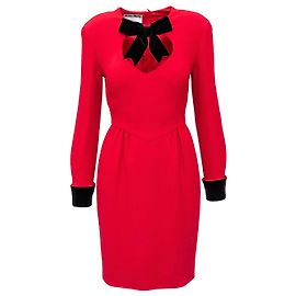 Moschino Couture Midi Kleid Rot