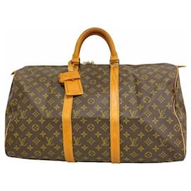 Louis Vuitton-Louis Vuitton Monogram Keepall 50 Boston Bag-Brown