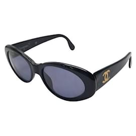 Chanel-Chanel Coco CC Logo sunglasses 05974-Black,Golden