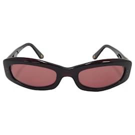 Chanel-Chanel Gold CC Logo Brown Red Quilted Sunglasses 5014-Brown,Red,Golden